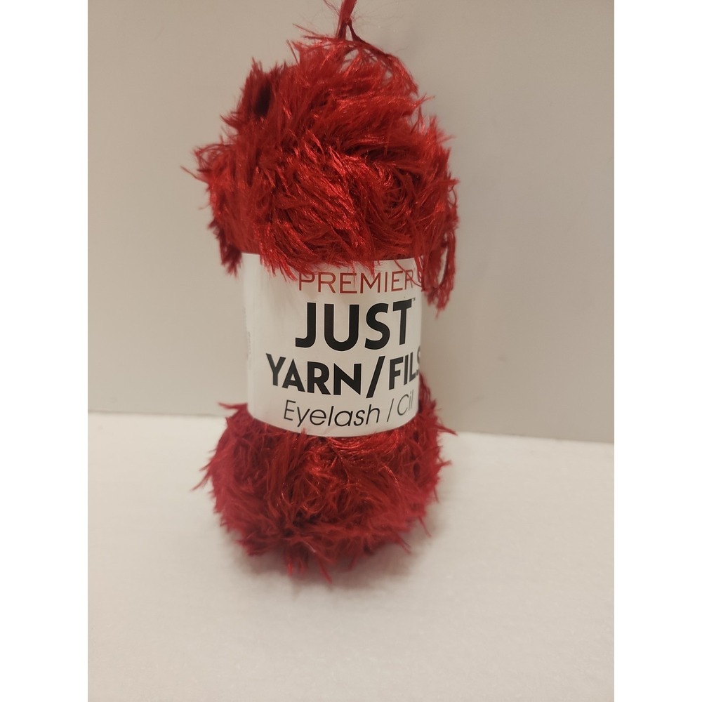Premier Just Yarn Eyelash Fun Fur Cranberry